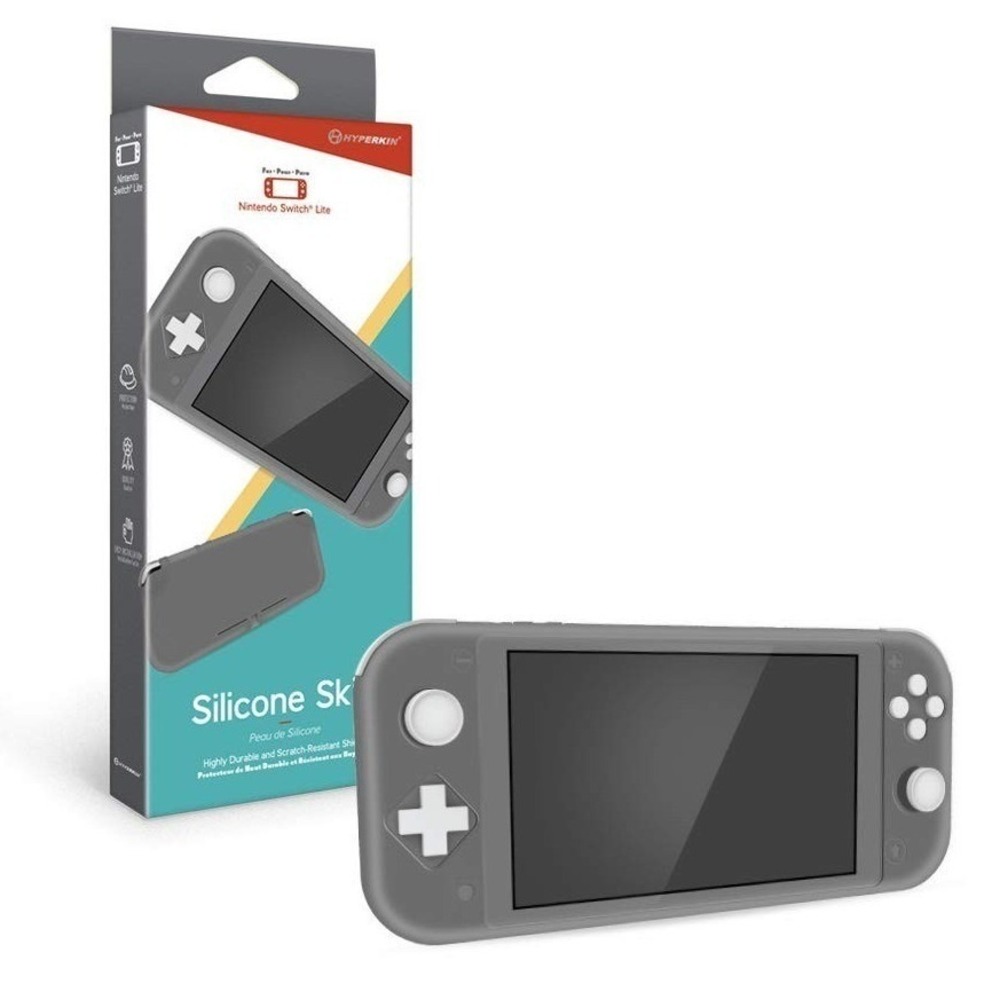 Hyperkin Silicone Skin for Nintendo Switch Lite Durable & Scratch-Resistant Gray